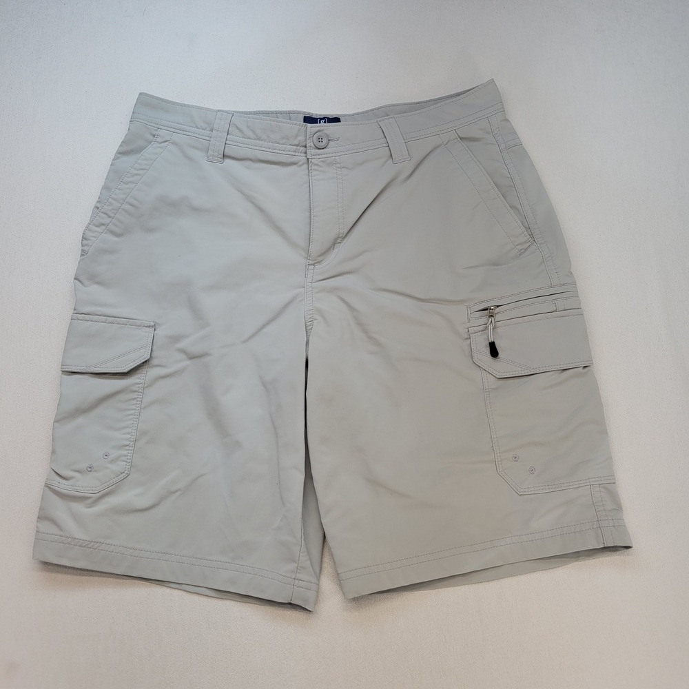 George Cargo Shorts Mens 34 Gray Outdoor Utility Hiking Lightweight Pockets